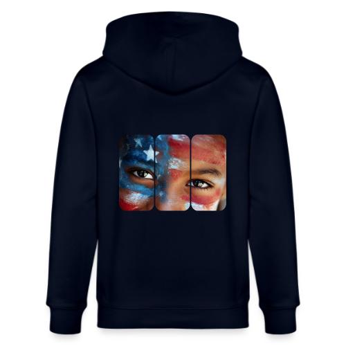 USA: Eyes of the Flag - Stanley/Stella Cultivator Organic Zip Hoodie