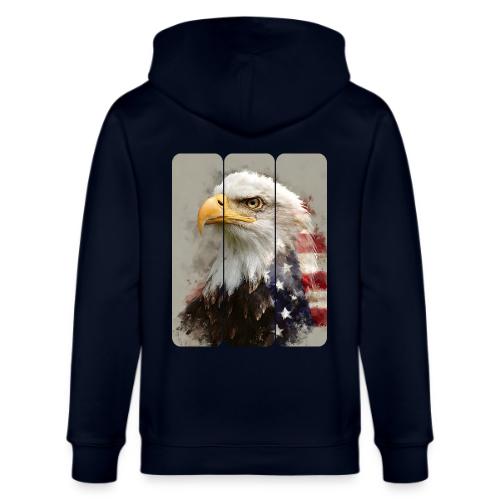 USA: Eagle of the Free - Stanley/Stella Cultivator Organic Zip Hoodie
