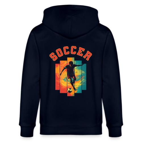 Soccer Heartbeat - Stanley/Stella Cultivator Organic Zip Hoodie