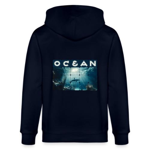 Ocean: Dolphin’s Serenity - Stanley/Stella Cultivator Organic Zip Hoodie