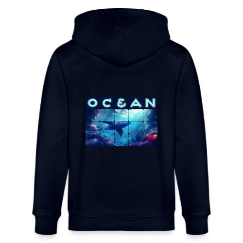 Ocean: Whale’s Path - Stanley/Stella Cultivator Organic Zip Hoodie