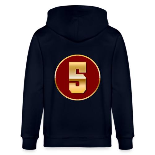 Number 5 in Gold Varsity Font - Stanley/Stella Cultivator Organic Zip Hoodie