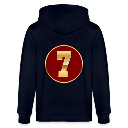 Number 7 in Gold Varsity Font - Stanley/Stella Cultivator Organic Zip Hoodie