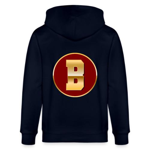 Letter B – Capital Varsity Alphabet Monogram - Stanley/Stella Cultivator Organic Zip Hoodie
