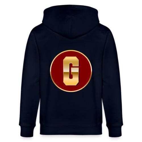 Letter G – Capital Varsity Alphabet Monogram - Stanley/Stella Cultivator Organic Zip Hoodie