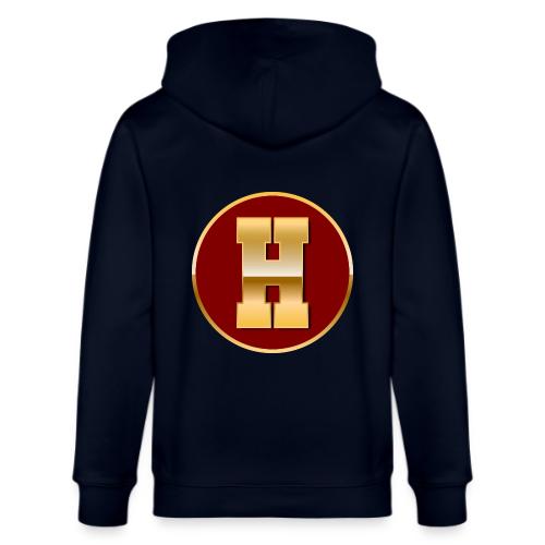 Letter H – Capital Varsity Alphabet Monogram - Stanley/Stella Cultivator Organic Zip Hoodie