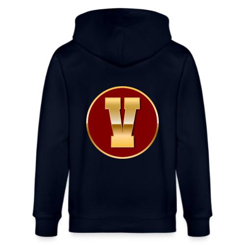 Letter V – Capital Varsity Alphabet Monogram - Stanley/Stella Cultivator Organic Zip Hoodie