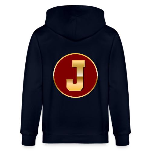 Letter J – Capital Varsity Alphabet Monogram - Stanley/Stella Cultivator Organic Zip Hoodie