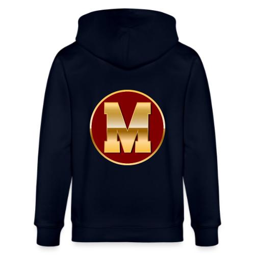 Letter M – Capital Varsity Alphabet Monogram - Stanley/Stella Cultivator Organic Zip Hoodie