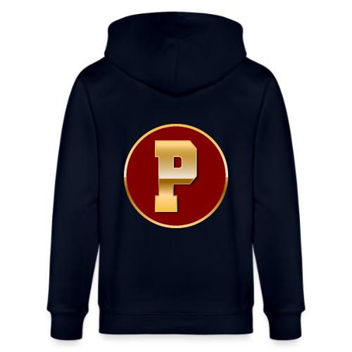 Letter P – Capital Varsity Alphabet Monogram - Stanley/Stella Cultivator Organic Zip Hoodie