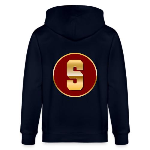 Letter S – Capital Varsity Alphabet Monogram - Stanley/Stella Cultivator Organic Zip Hoodie