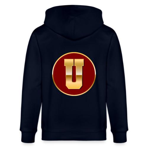 Letter U – Capital Varsity Alphabet Monogram - Stanley/Stella Cultivator Organic Zip Hoodie
