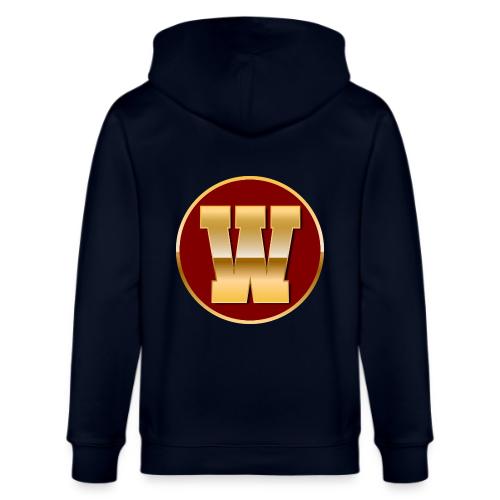 Letter W – Capital Varsity Alphabet Monogram - Stanley/Stella Cultivator Organic Zip Hoodie