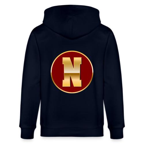 Letter N – Capital Varsity Alphabet Monogram - Stanley/Stella Cultivator Organic Zip Hoodie