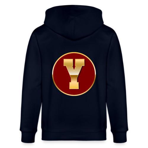Letter Y – Capital Varsity Alphabet Monogram - Stanley/Stella Cultivator Organic Zip Hoodie