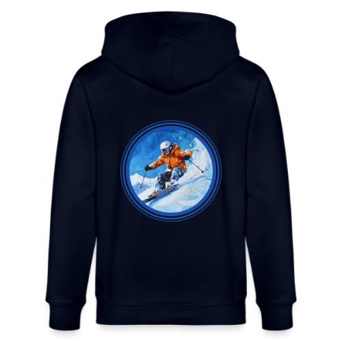 Skiing: On the Edge - Stanley/Stella Cultivator Organic Zip Hoodie