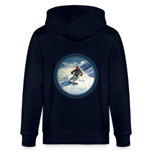 Skiing Power Moves - Stanley/Stella Cultivator Organic Zip Hoodie