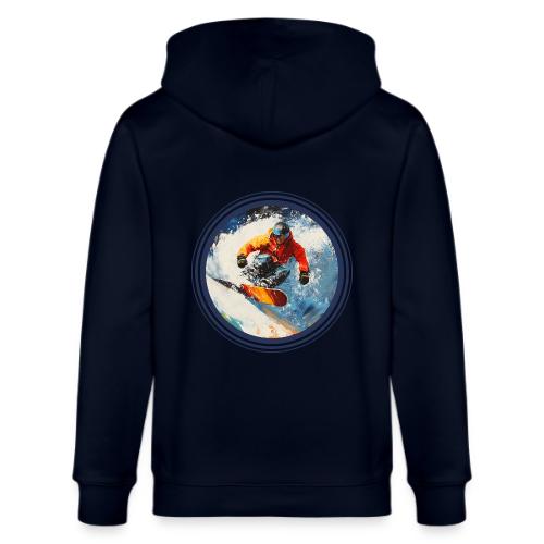 Snowboarding Rebel - Stanley/Stella Cultivator Organic Zip Hoodie