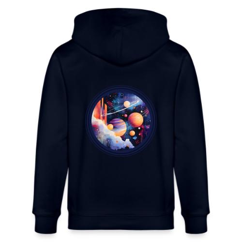 Floating Planetscape - Stanley/Stella Cultivator Organic Zip Hoodie