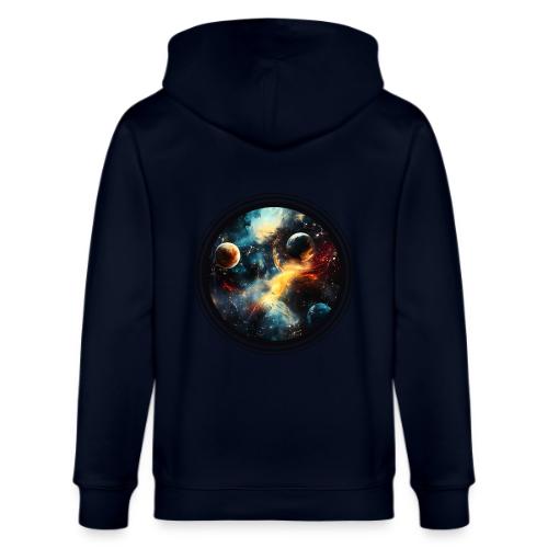 Painted Cosmos of Planets - Stanley/Stella Cultivator Organic Zip Hoodie