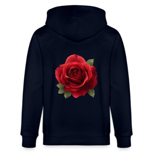 Rose: Crimson Bloom Elegance - Stanley/Stella Cultivator Organic Zip Hoodie
