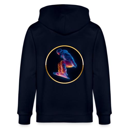 Snowboarding: Arctic Neon Leap - Stanley/Stella Cultivator Organic Zip Hoodie