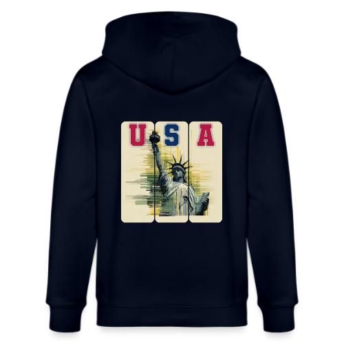 Art illustration of the Statue of Liberty - Stanley/Stella Cultivator Organic Zip Hoodie