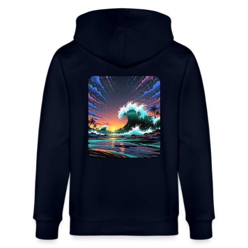 Infinite Wave Field - Stanley/Stella Cultivator Organic Zip Hoodie