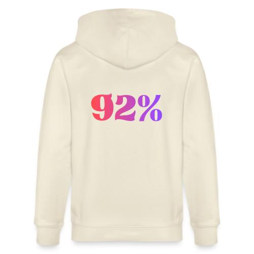 92 Percent - Stanley/Stella Cultivator Organic Zip Hoodie