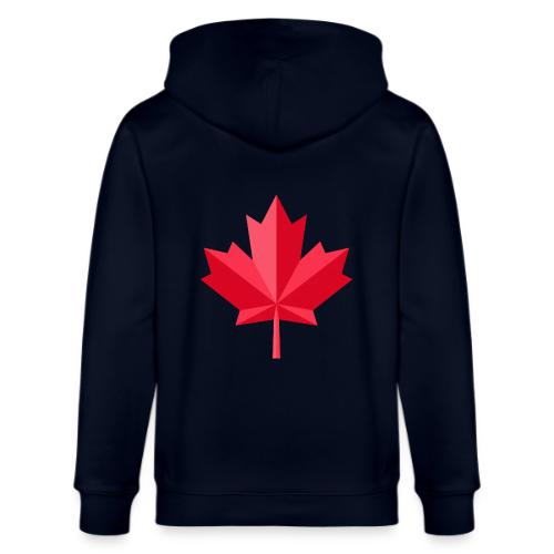 Canadian red maple leaf - Stanley/Stella Cultivator Organic Zip Hoodie