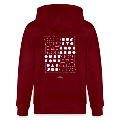 Quit upside white - Stanley/Stella Cultivator Organic Zip Hoodie