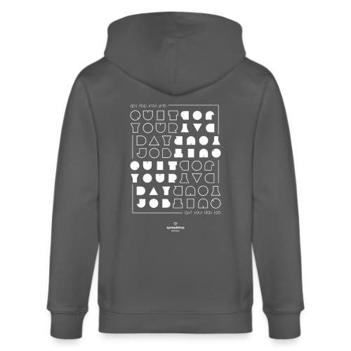 Quit upside white - Stanley/Stella Cultivator Organic Zip Hoodie