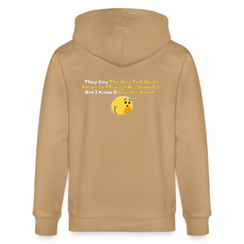 The Way To A Man s Heart... - Stanley/Stella Cultivator Organic Zip Hoodie