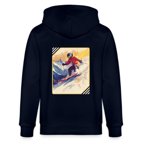 Skiing Through Snow Dreams - Stanley/Stella Cultivator Organic Zip Hoodie