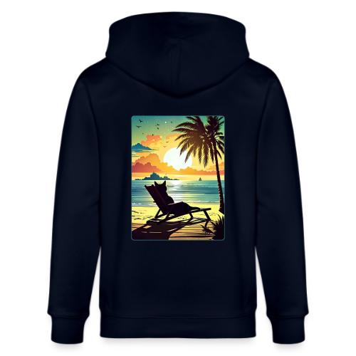 Sunset Cat - Stanley/Stella Cultivator Organic Zip Hoodie