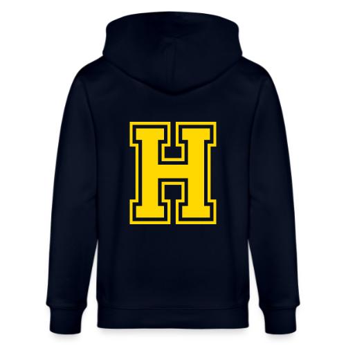 Letter H – Capital Athletic Alphabet Monogram - Stanley/Stella Cultivator Organic Zip Hoodie