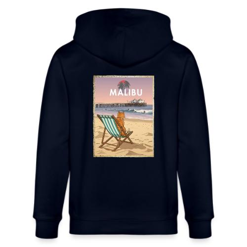 Malibu Beach cat - Stanley/Stella Cultivator Organic Zip Hoodie
