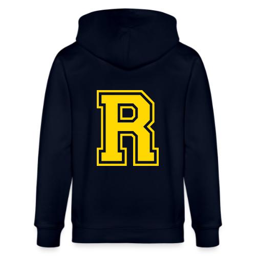 Letter R – Capital Athletic Alphabet Monogram - Stanley/Stella Cultivator Organic Zip Hoodie
