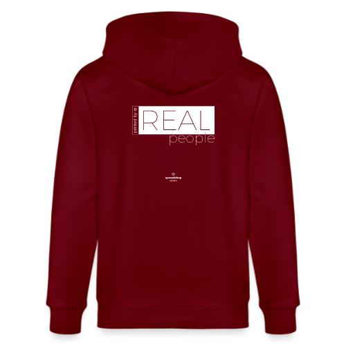 Real in white - Stanley/Stella Cultivator Organic Zip Hoodie