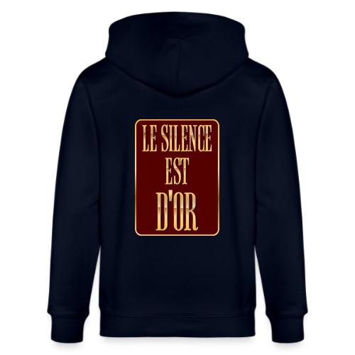 Silence is golden - Stanley/Stella Cultivator Organic Zip Hoodie