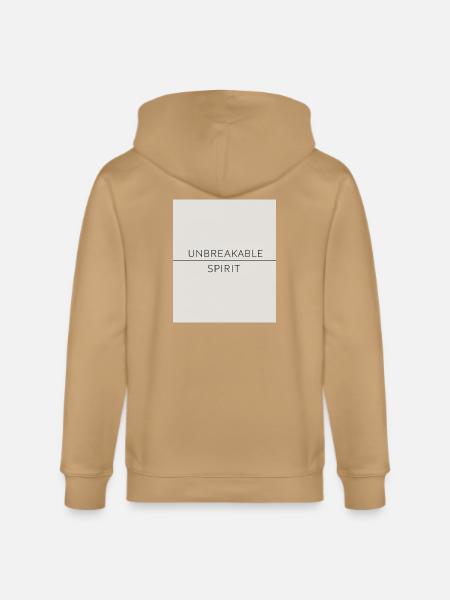 Unbreakable Spirit Motivational Minimal Shirt - Stanley/Stella Cultivator Organic Zip Hoodie - 