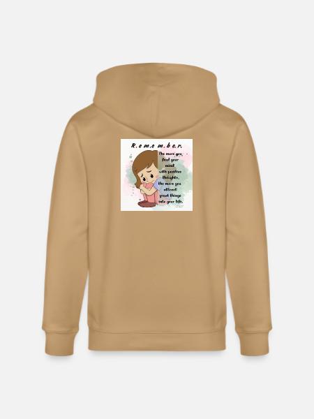 Positive Mindfulness Inspirational Design - Stanley/Stella Cultivator Organic Zip Hoodie -