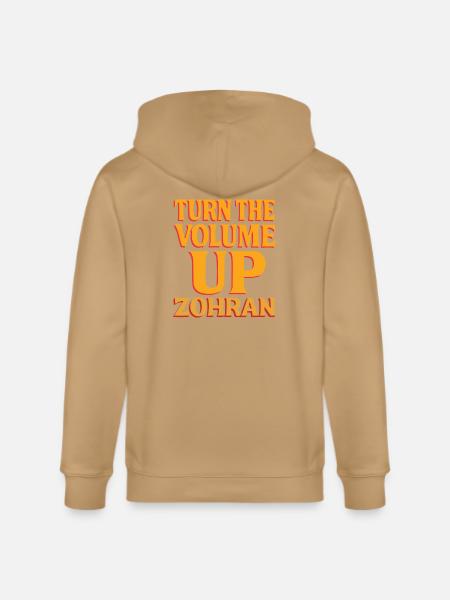 Turn the Volume Up Shirt - Stanley/Stella Cultivator Organic Zip Hoodie - french navy