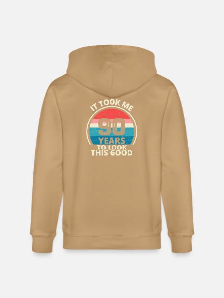 90th Birthday - Stanley/Stella Cultivator Organic Zip Hoodie -