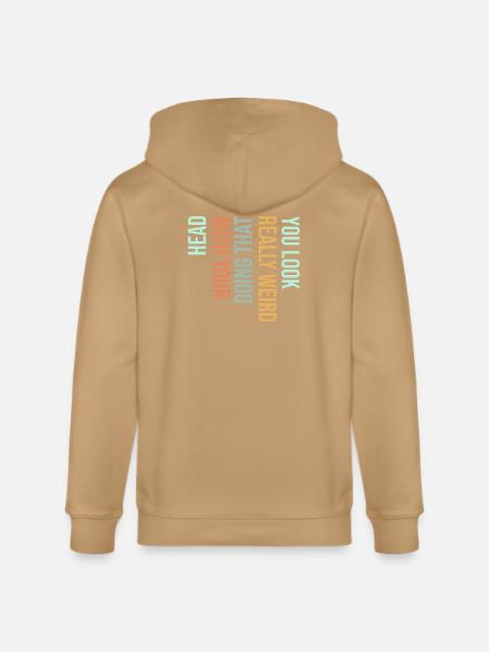 Vertical Gradient Word Art - Stanley/Stella Cultivator Organic Zip Hoodie -