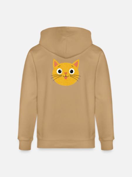Sunny Whiskers Cat Face - Stanley/Stella Cultivator Organic Zip Hoodie -