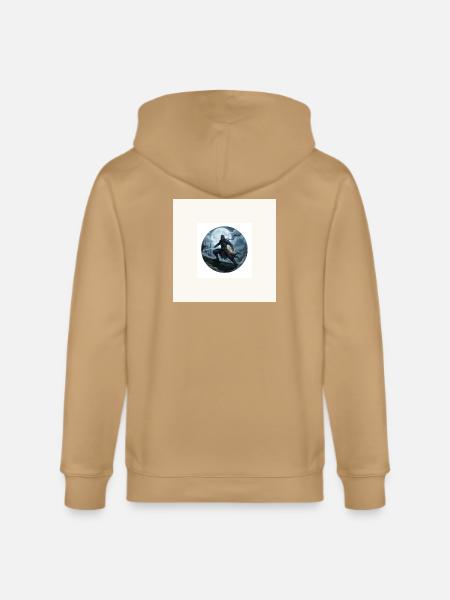 Moonlit Shadow Ninja Circle - Stanley/Stella Cultivator Organic Zip Hoodie -