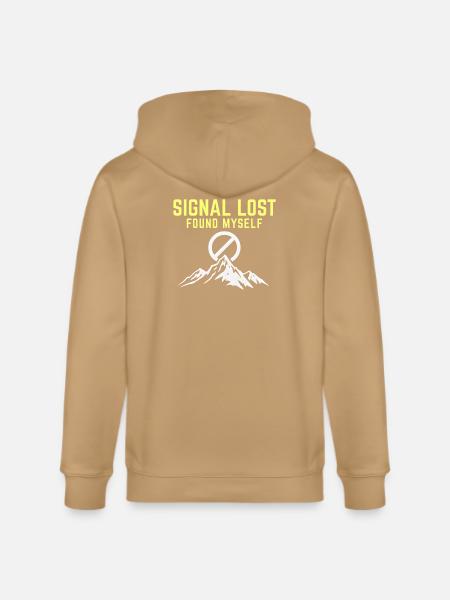 Signal Lost Found Myself - Stanley/Stella Cultivator Organic Zip Hoodie -