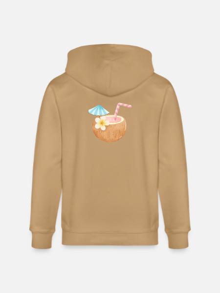 Tropical Coconut Sip - Stanley/Stella Cultivator Organic Zip Hoodie -