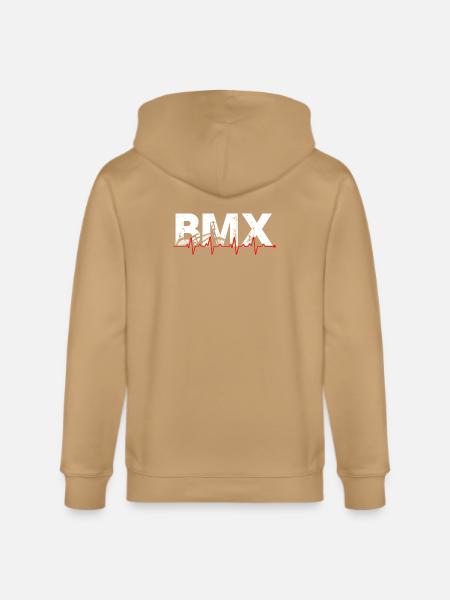 BMX Pulse Bike Art - Stanley/Stella Cultivator Organic Zip Hoodie -